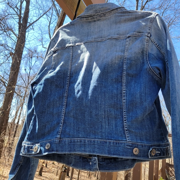 Torrid DENIM TRUCKER JACKET Light Blue Wash 0X - Picture 11 of 12